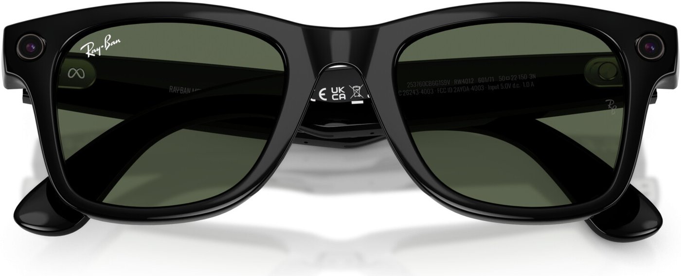 Умные очки Ray-Ban Meta Wayfarer Gen 2 RW4012 (черный глянцевый/зеленый)