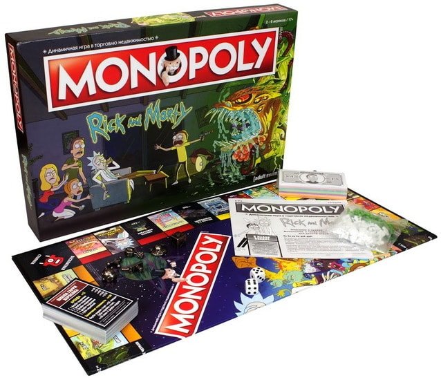 Настольная игра Мир Хобби Монополия. Рик и Морти