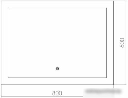 Мебель для ванных комнат Silver Mirrors Зеркало Норма 80х60 ФР-00000844