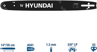Шина для пилы Hyundai TCN38-52-39B