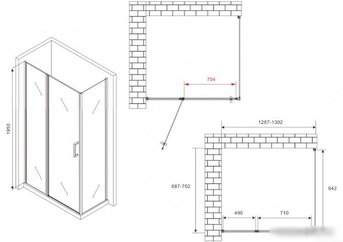 Душевой уголок Abber Sonnenstrand AG04130S-S70