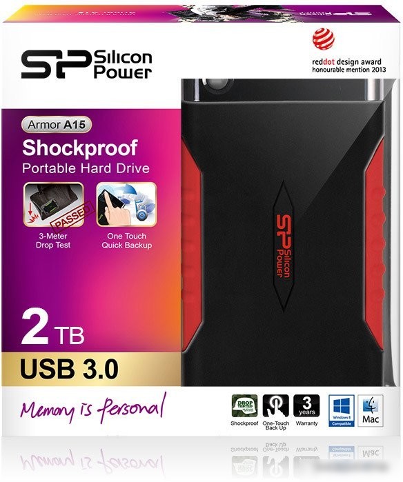 Внешний накопитель Silicon-Power Armor A15 2TB (SP020TBPHDA15S3L)