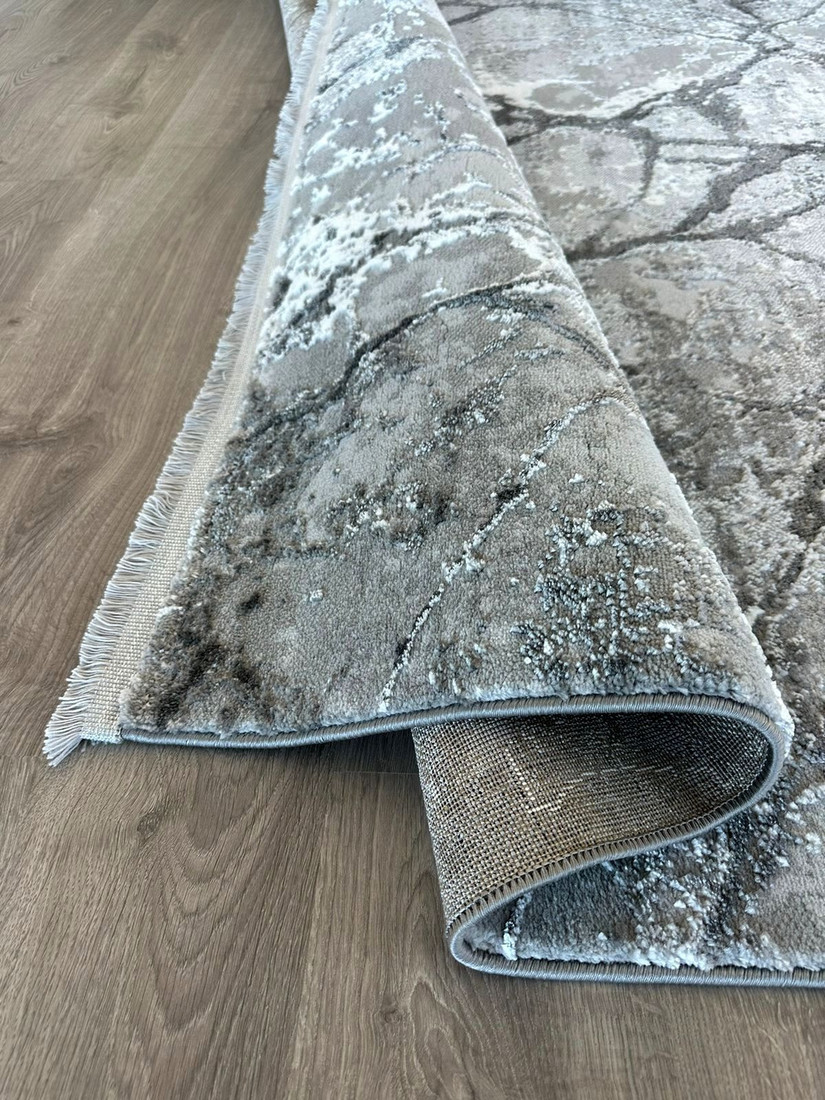 Ковер для жилой комнаты Radjab Carpet Марсель NP 371 Прямоугольник 11540RK (1.6x3, Grey)