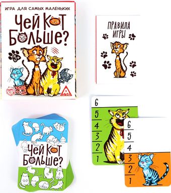 Настольная игра Лас Играс Чей кот больше? 2699914