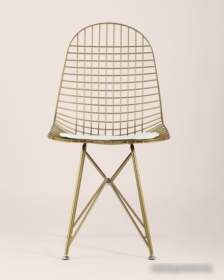 Стул Stool Group Eiffel (золотой/белая подушка)