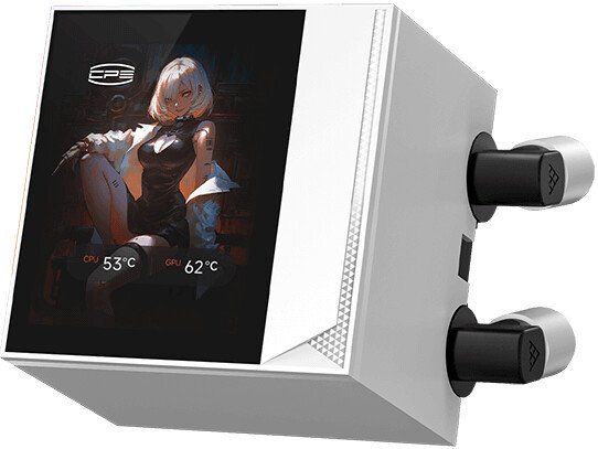 Система жидкостного охлаждения для процессора PCCooler DC360 Pro ARGB Display (белый)