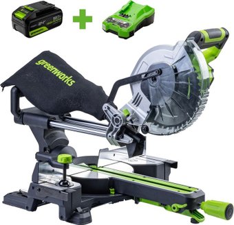 Торцовочная пила Greenworks GD24MS216 1501707UG (с 1-им АКБ)