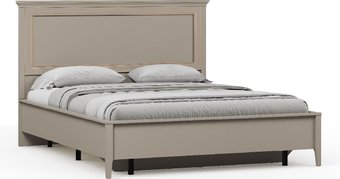 Кровать Black Red White Classic LOZ160х200 Д (глиняный серый/глиняный серый)