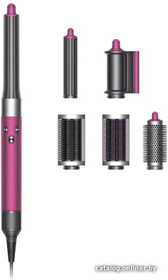 Фен-стайлер Dyson Airwrap Complete Long HS05 (с переходником на евровилку, фуксия/яркий никель)