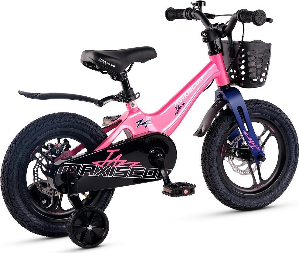 Детский велосипед Maxiscoo Jazz Pro 14 2025 MSC-J1442P (розовый сапфир, разобранный)