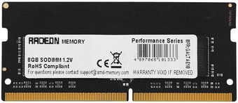 Оперативная память AMD Radeon R9 Gamer Series 4GB DDR4 SODIMM PC4-25600 R944G3206S1S-U