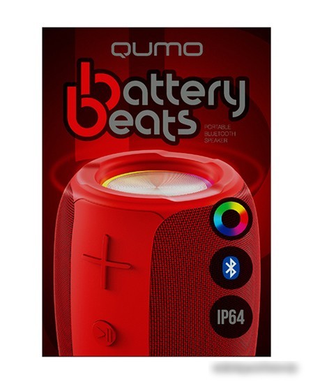 Беспроводная колонка QUMO BatteryBeats (красный)