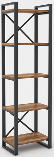 Стеллаж Hype Mebel Стандарт 50x200 (черный/дуб галифакс олово)