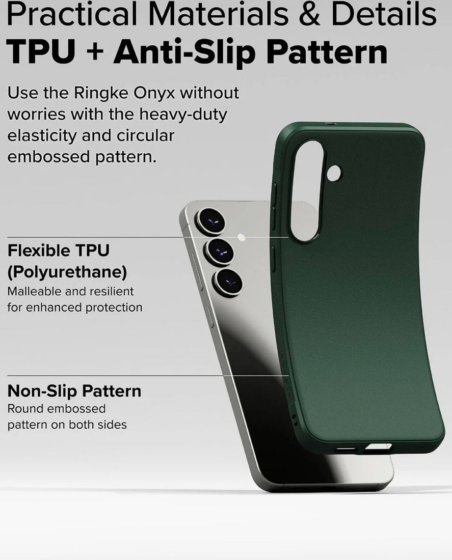 Чехол для телефона Ringke Onyx для Galaxy S25 Dark Green