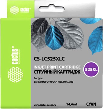 Картридж CACTUS CS-LC525XLC (аналог Brother LC525XLC)