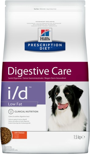 Сухой корм для собак Hill's Prescription Diet Digestive Care i/d Low Fat с курицей 1.5 кг