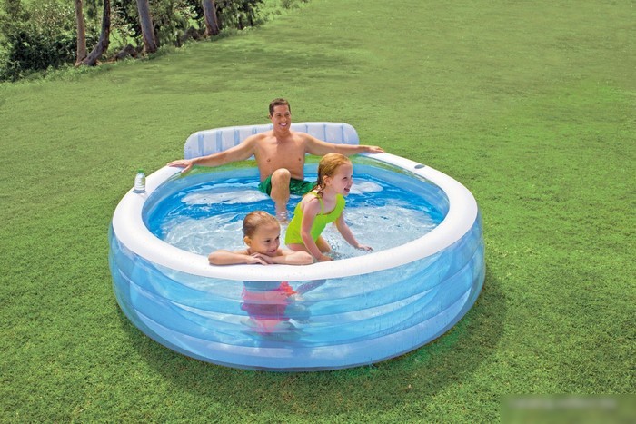 Надувной бассейн Intex Swim Center Family Lounge 224x216x76 (57190)