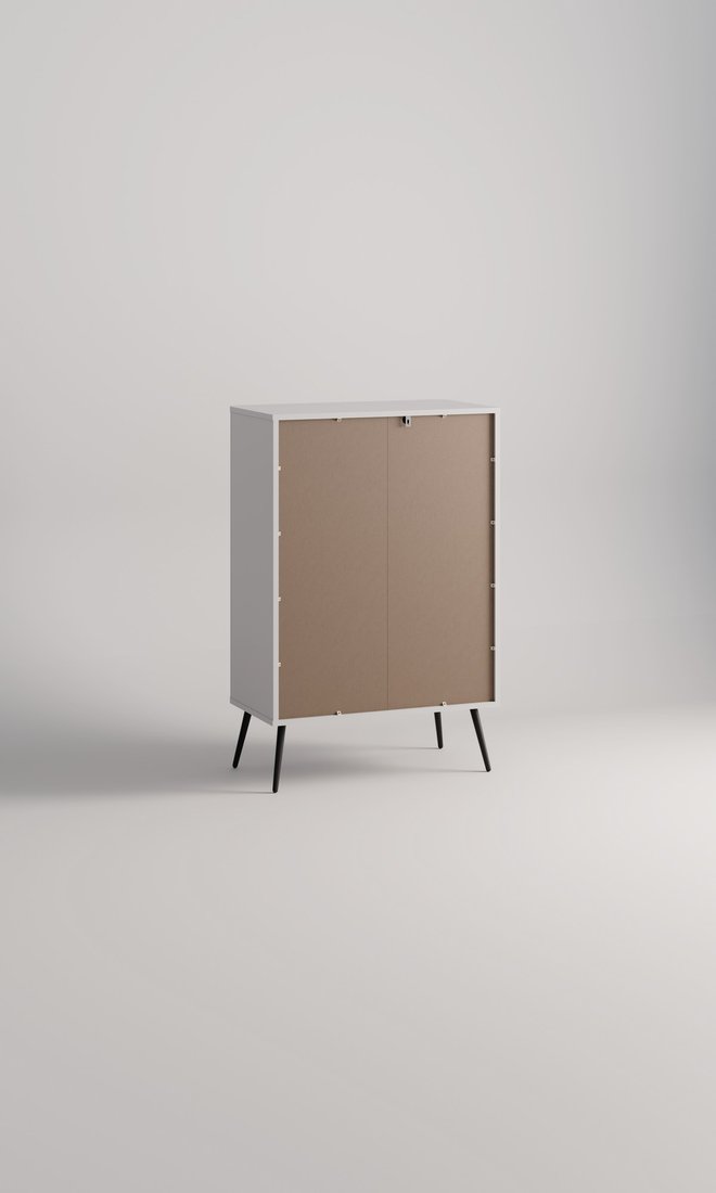 Комод Arvento Rondo 4S (белый/эко джелато)