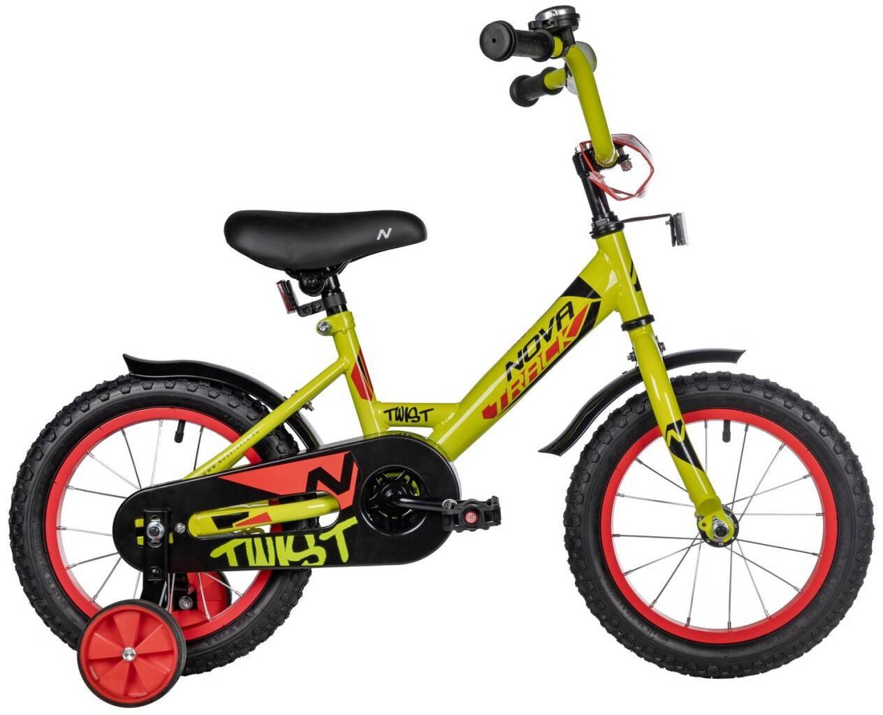 Детский велосипед Novatrack Twist 14 2025 141TWIST.GN5 (зеленый)