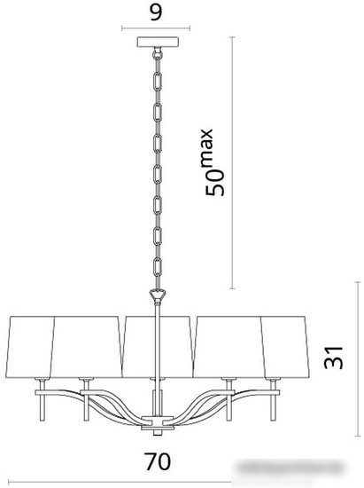 Подвесная люстра Divinare Soprano 1341/02 LM-5