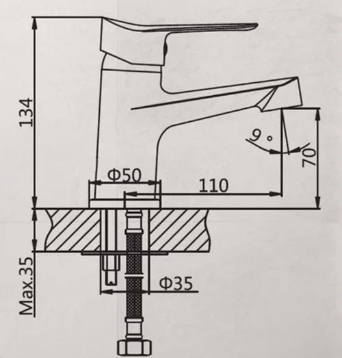 Смеситель AV Engineering AVLAW1-A589-634