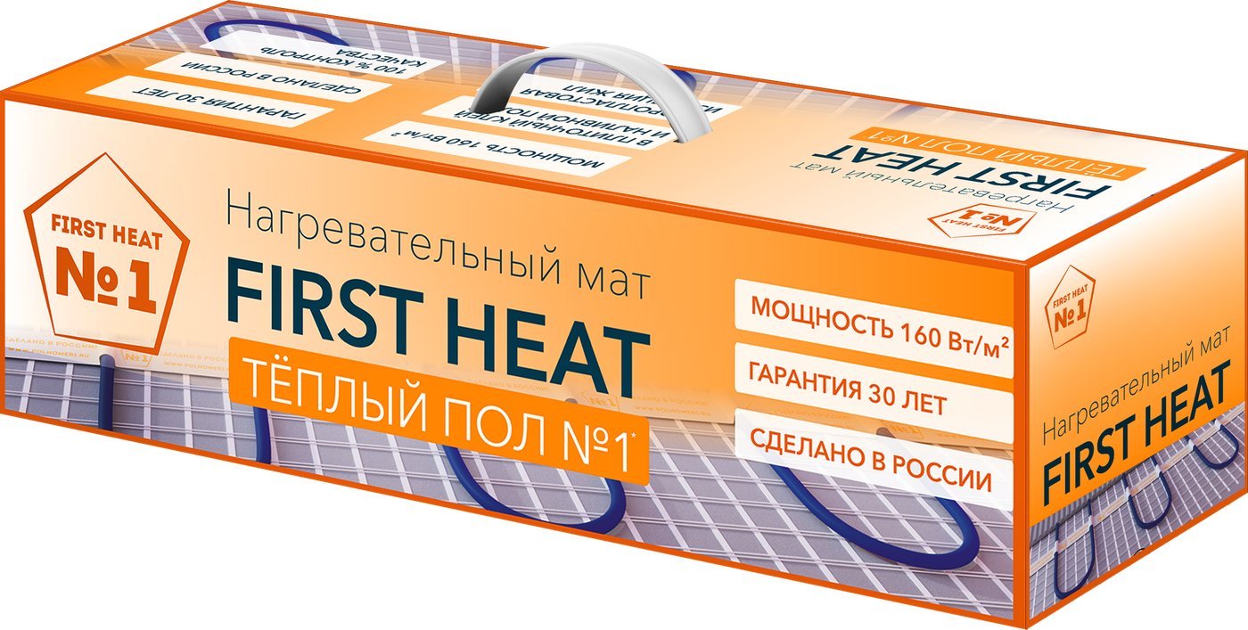 Нагревательный мат Теплый пол №1 ТСП-1280-8.0 (160 Вт/кв.м)
