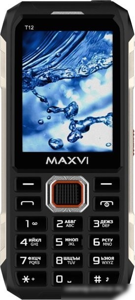 Кнопочный телефон Maxvi T12 (черный)