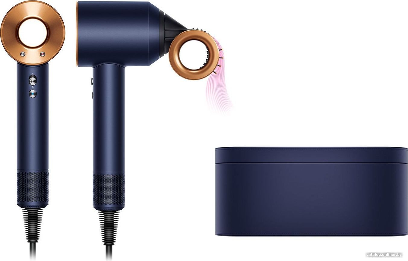 Фен Dyson HD15 Supersonic (с переходником на евровилку, берлинская лазурь/медный)