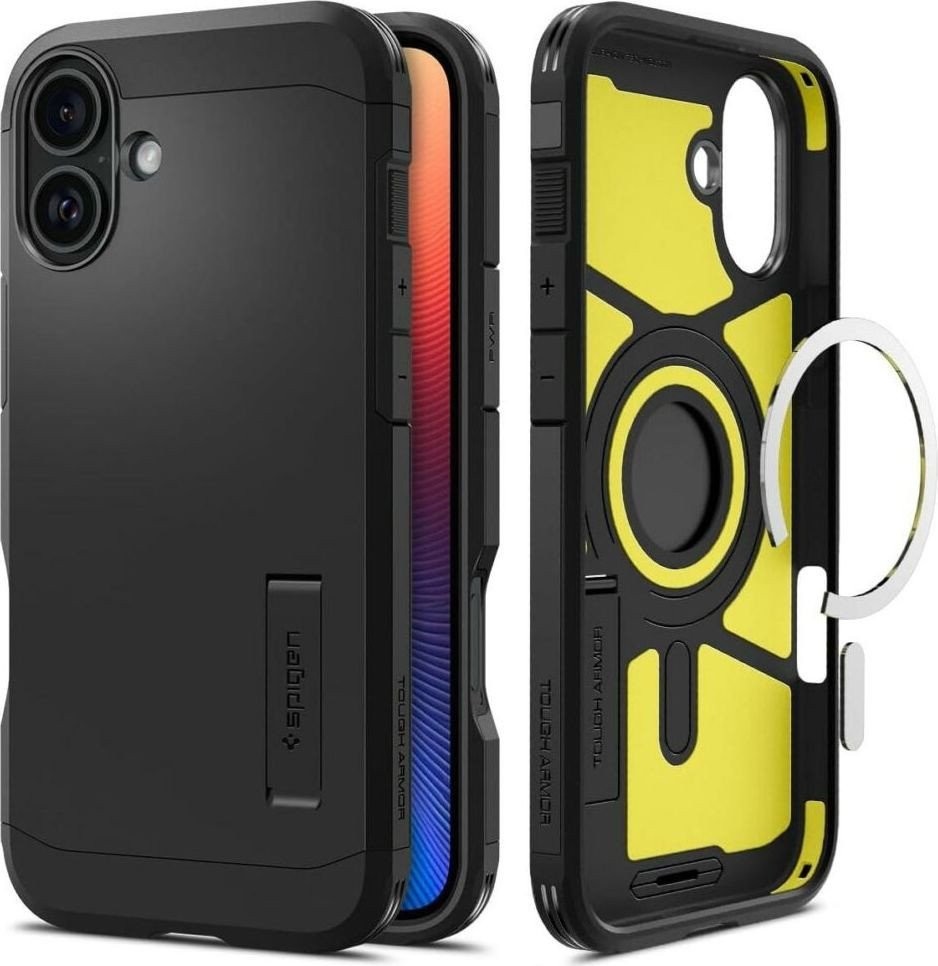 Чехол для телефона Spigen Tough Armor Mag Magsafe для iPhone 16 Black