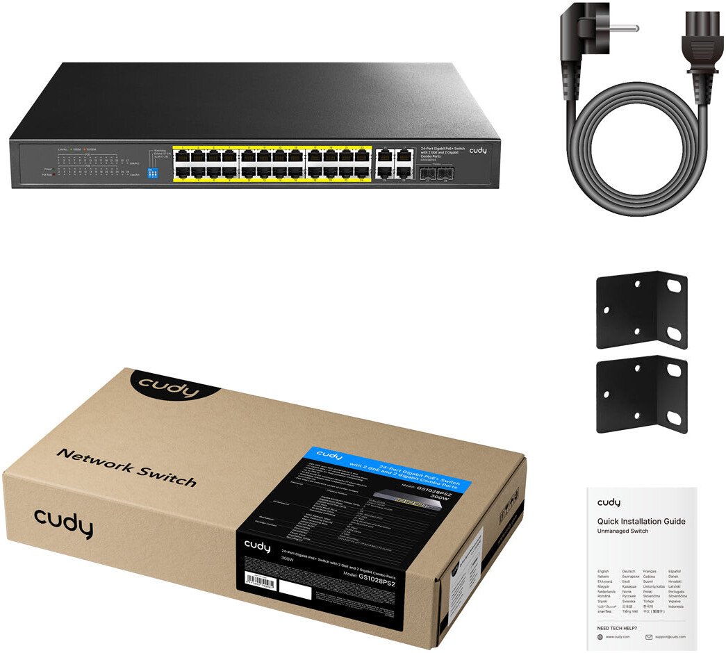 Неуправляемый коммутатор Cudy GS1028PS2 4.0