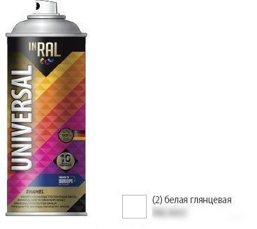 Эмаль Inral 26-7-6-002 400 мл (белый глянец)
