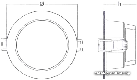 Точечный светильник Ledvance Ecoclass DL 8W 865 WT 760 Lm IP44 4058075644212