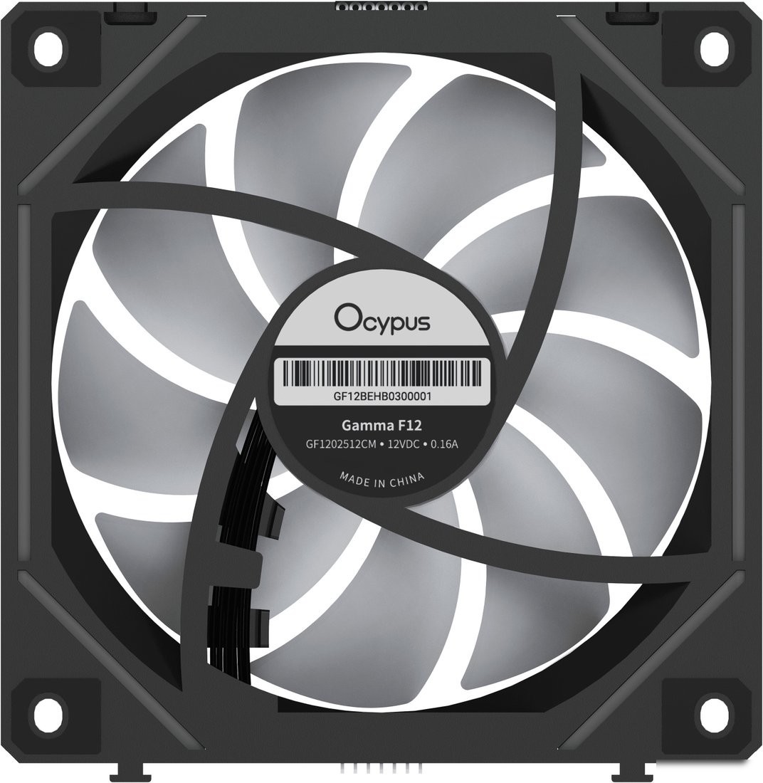 Комплект вентиляторов для корпуса Ocypus Gamma F12 Uni BK ARGB Reverse Blade 3IN1