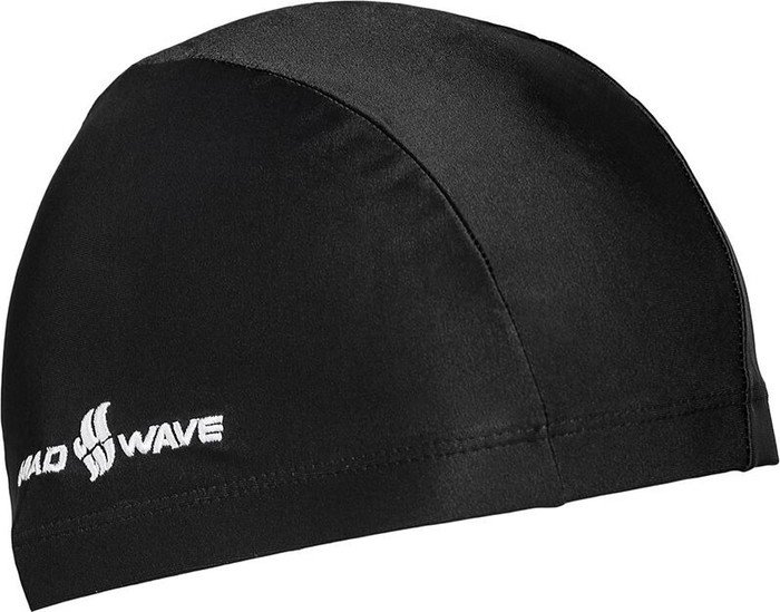 Шапочка для плавания Mad Wave Adult Lycra 01W (черный)