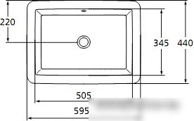 Умывальник Ideal Standard Strada K077901 59.5x44