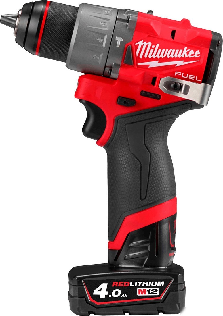 Ударная дрель-шуруповерт Milwaukee M12 FUEL M12FPD2-402X 4933479869 (с 2-мя АКБ 4 Ач, кейс)