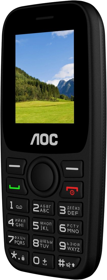 Кнопочный телефон AOC A170 (черный)