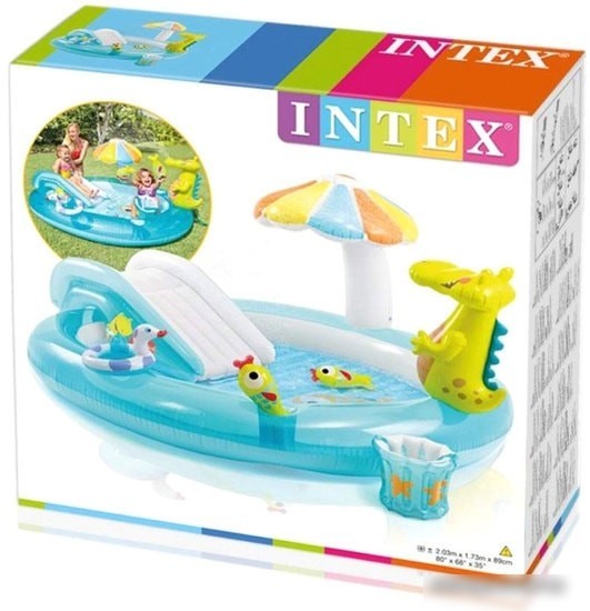 Надувной бассейн Intex Малыш Аллигатор 57165 (201x170)