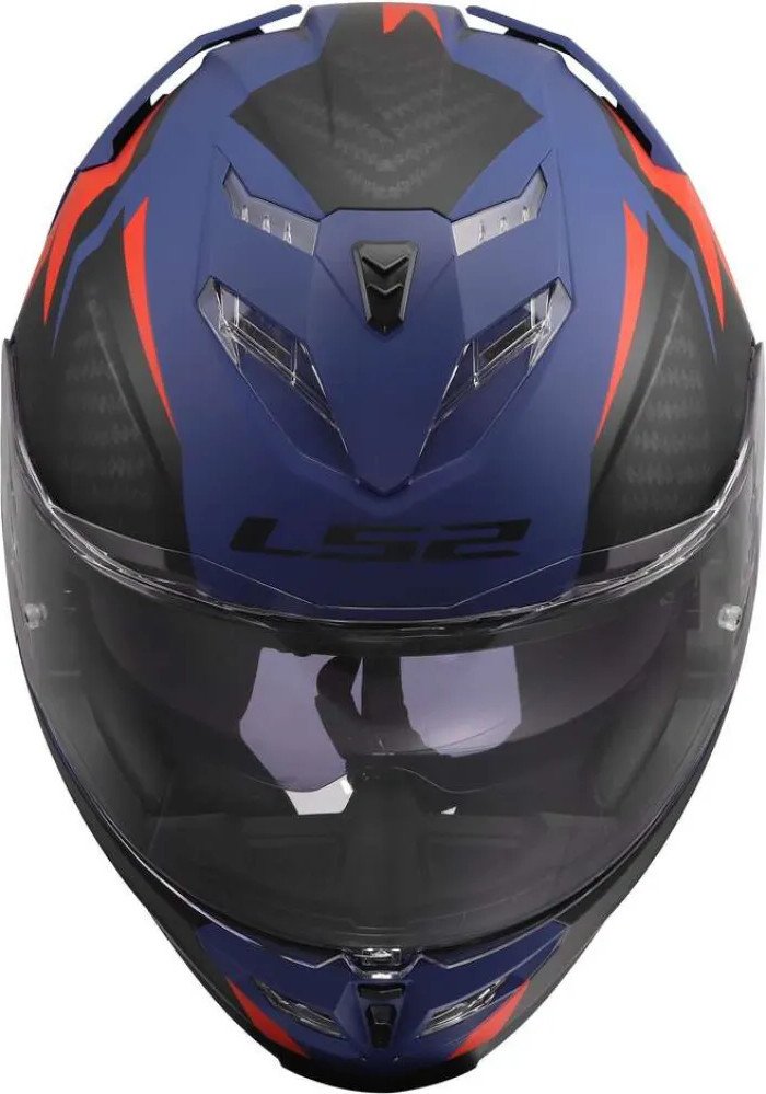 Мотошлем LS2 FF818 Storm III Dynamo (2XL, синий/красный)