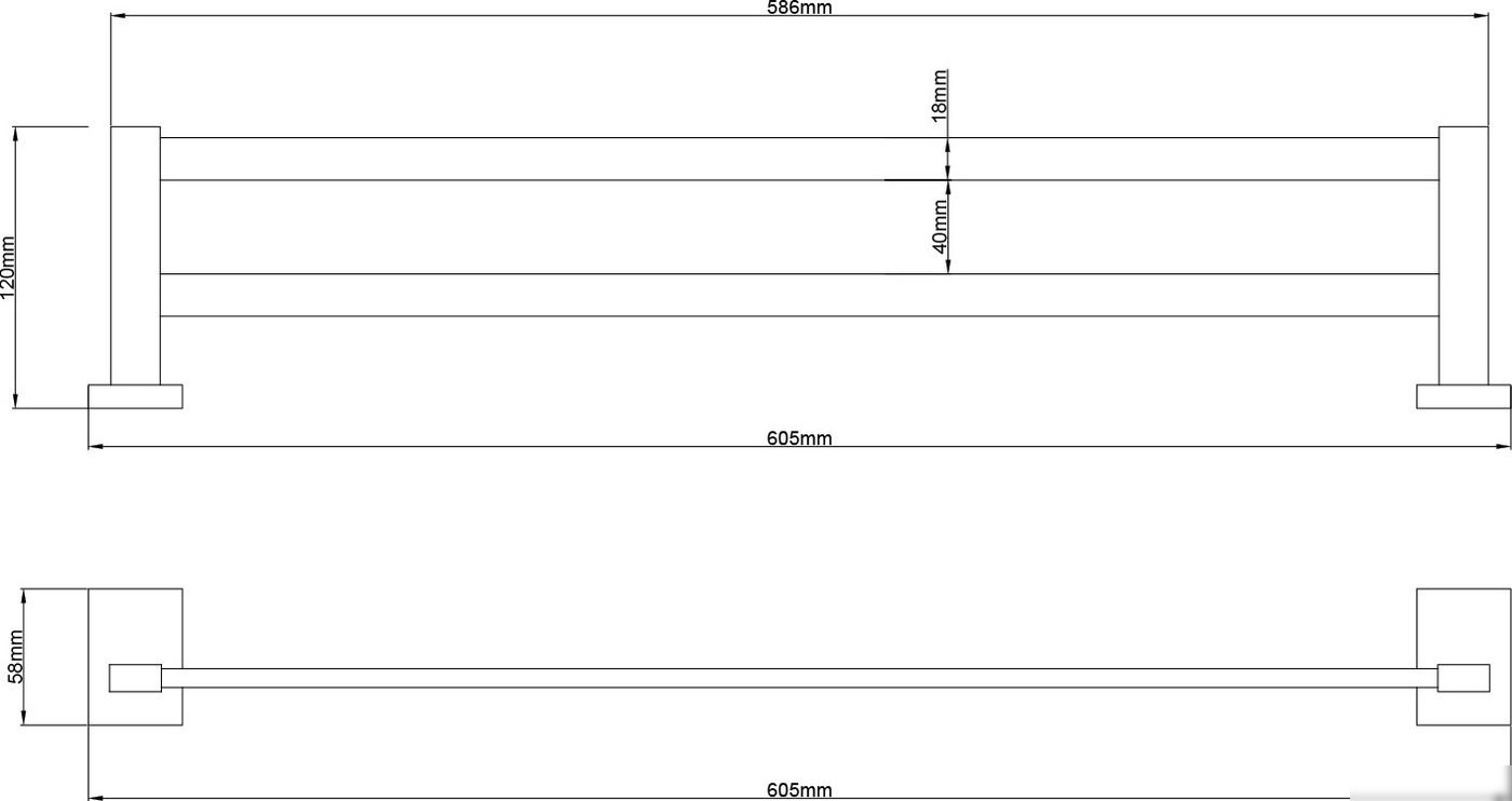 Держатель для полотенца Lauter 21SH8321 (Chrome)