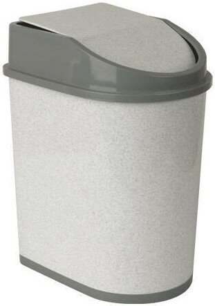 Мусорное ведро Idea М2480 5 л (мраморный)