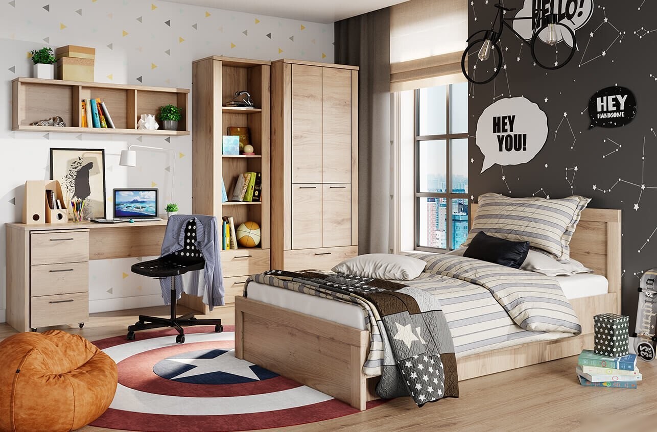 Кровать Anrex Doorset 120 (дуб наварра)