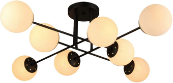 Люстра средней высоты Mirastyle SX-N-6284/8 BK