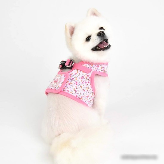 Шлейка-жилетка Puppia Wildflower PAUA-HB1826-PK-M (розовый)