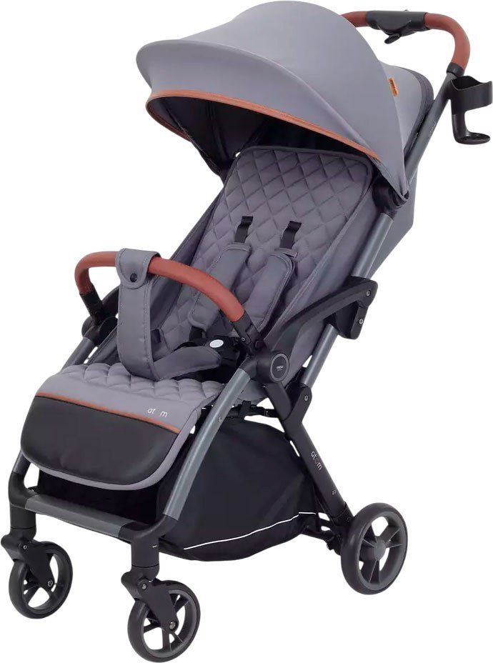 Коляска прогулочная «книга» MOWbaby Атом MB200 (Grey)