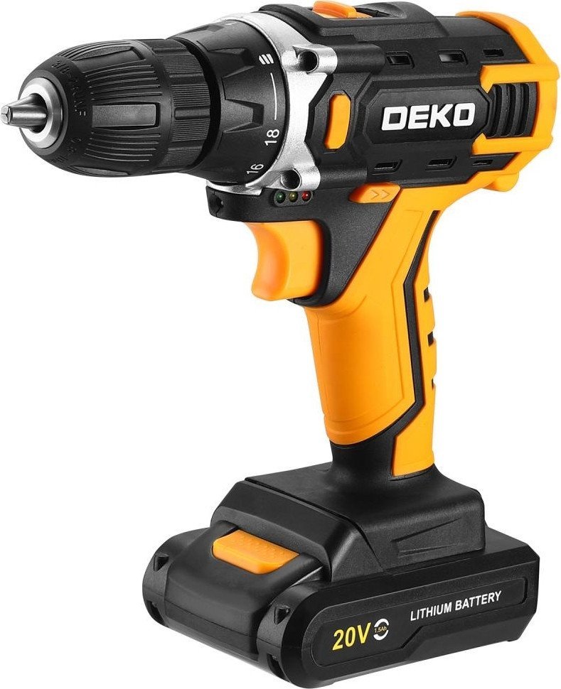 Дрель-шуруповерт Deko Banger 20V ONE+ 083-1116 (с 1-им АКБ)