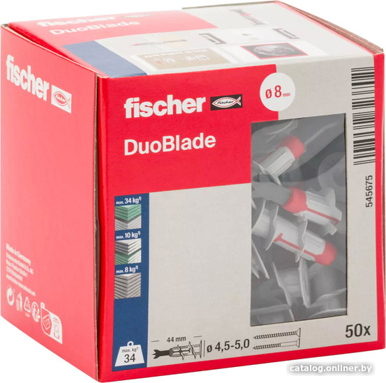 Дюбель распорный Fischer Duoblade 545675 (50 шт) Дюбель распорный Fischer Duoblade 545675 (50 шт)