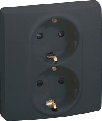 Розетка Legrand Etika 672623 (антрацит)