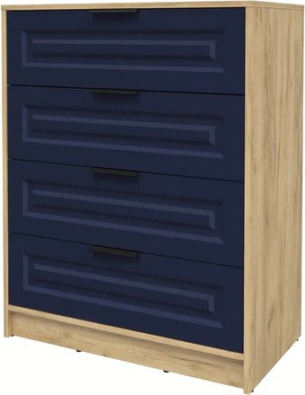 Комод Интерлиния Концепт КТ-К80 Деко (дуб золотой/индиго)