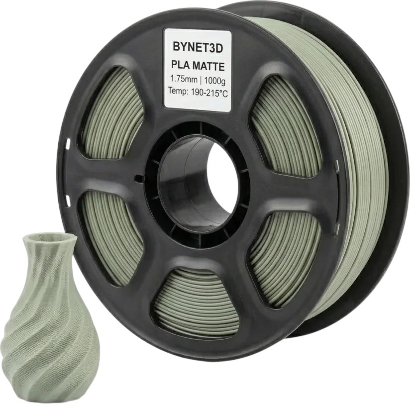 Филамент BYNET3D PLA BN_PLA20_KGN (Matte Khaki Green)
